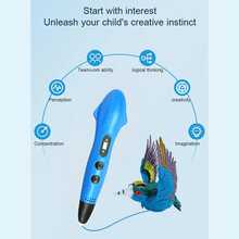 3D Printing Fighter Pen Set Doodle Printer Drawing 12 Colours PLA Filament Stencil Book + Project Guide, And Usb Charger Cable - Multicolor - View 7
