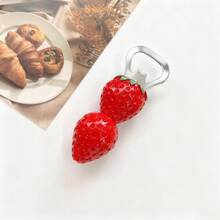 INS创意磁性冰箱贴，棒棒糖、奶酪、啤酒瓶开瓶器，带磁铁，瓶盖开启器，装饰树脂 - 彩色 - 查看 4