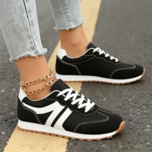 Women's Orthopedic Sneakers - Stylish, Lightweight, Breathable For Walking, Running | Non-Slip, Mesh Air Cushion, Arch Support - màu đen - Xem 3