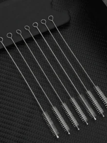 Straw Cleaner Brush Extend 12 Inch, Extra Wide 12mm Diam Pipe Cleaners, Extra Long Straw Brush For Sippy Cup, Water Bottle And Tubes, Drinking Straw Cleaning Brush - trắng - Xem 4