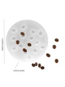 1 件咖啡豆形硅胶模具，适用于香薰蜡烛、装饰、环氧树脂铸造 - 白色矽膠模具 - 查看 6