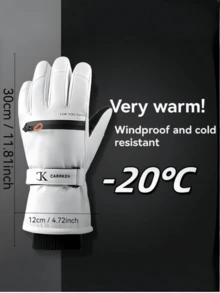 Găng tay đạp xe thể thao ngoài trời dành cho người lớn, Găng tay lái xe chống gió màu đen ấm áp, Găng tay thể thao ngón tay đầy đủ bền chống trượt thích hợp cho đạp xe/đi bộ đường dài ngoài trời mùa đông, Găng tay màu đen dành cho người lớn - Găng tay trượt tuyết cách nhiệt - Xem 12