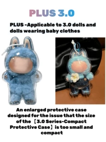 1pc Acrylic Protective Case For Labubu Monster Doll - Clear Standing Display Case, Plastic Portable Storage Box Cover For LabubuCollectible Dolls ( Doll Not Included )Intended For Labubu Case,Clear Figure Display Bag Single Pack,Ideal For Christmas And Halloween Decorations,Calendarlgs Of Advent Home,For Christmas/Christmas Decorations/Christmas Gifts-Multi-Size Design For Various Choices