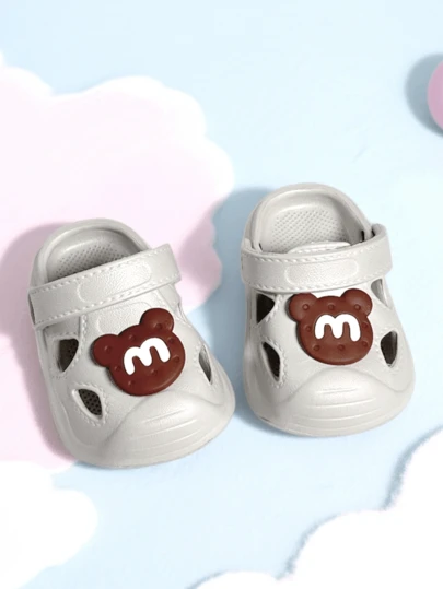2025 Summer New Cartoon Style Toddler Sandals, Non-Slip Durable Indoor Slippers, Baby Breathable Shoes, EVA Material Closed Toe, Lightweight & Comfortable Baby Garden Shoes