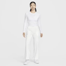 Nike 女款 NSW NK CHLL KNT 长袖 CRP 运动服 T 恤 HF5323-100 - 白 - 查看 6