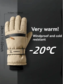 Găng tay đạp xe thể thao ngoài trời dành cho người lớn, Găng tay lái xe chống gió màu đen ấm áp, Găng tay thể thao ngón tay đầy đủ bền chống trượt thích hợp cho đạp xe/đi bộ đường dài ngoài trời mùa đông, Găng tay màu đen dành cho người lớn - Găng tay trượt tuyết cách nhiệt - Xem 11