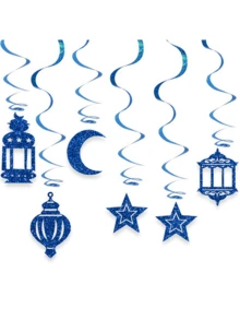 Set Of Star Moon Lantern Spiral String Lights, Festival Party Decoration, Suitable As Gift For Relatives And Friends - Multicolor - View 18