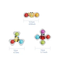 一套卡通婴儿旋转玩具，洗澡玩具，减压玩具，手指锻炼玩具 - 彩色 - 查看 7