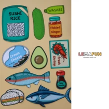 DIY Children's Quiet Book Toy For Sushi Restaurant Role Play, Family Educational Puzzle Toy, 3D Sticker Scenes Handmade Craft Activity Book - Multicolor - View 8