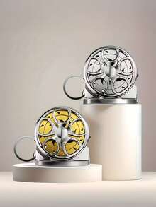 1pc Mini Keychain Tape Measure, 78.74 Inch Steel Retractable Ruler, Compact Steel Ruler, Blank Stainless Steel Measuring Tape With Metric And Imperial Dual Scale, Multifunctional Steel Ruler, Gift Ruler