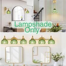 Paralume in vetro ambrato a tulipano con foro da 35 mm, paralume in vetro soffiato a fiore, diametro 130 mm * altezza 105 mm, paralume mini di ricambio per lampada da terra, lampada da tavolo, lampada da parete, lampadario, decorazione isola