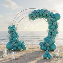 117 Pieces (1 Set) Of Ice Mist Blue Party Decoration Balloons Of Different Sizes, Balloon Garland Arch Set, Unique Exploding Star Shaped Balloons, DIY Balloon Tree, Balloon Arch, Birthday, Wedding, Valentine's Day, Party Decoration, Christmas And New Year Decoration, Wedding Balloon Bouquet, Balloon Set - Multicolor - View 5