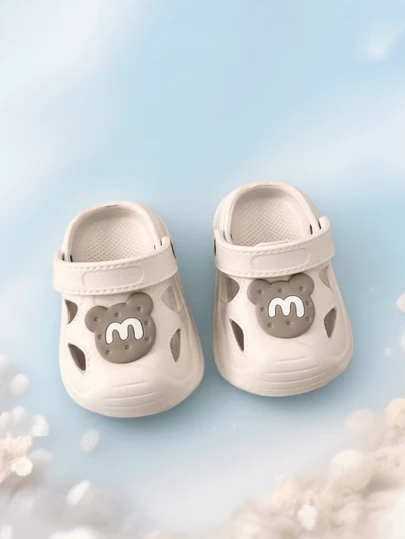 2025 Summer New Cartoon Style Toddler Sandals, Non-Slip Durable Indoor Slippers, Baby Breathable Shoes, EVA Material Closed-Toe, Lightweight & Comfortable Baby Garden Shoes