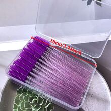 Mollie Lipper 50 Buah Kuas Bulu Mata Kristal dengan Kotak Penyimpanan, Set Perjalanan, Alat Ekstensi Bulu Mata, Makeup - MultiWarna - View 4