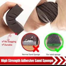 7-Piece Sanding Block Set With Sandpaper And Sponge: Washable, Reusable, Sandpaper And High-Density Sponge. Multiple Grit Options, From 60 To 280. Ideal For Ultra-Fine Sanding/Polishing Of Wood, Metal, Stainless Steel, Furniture, And Drywall. A Versatile Tool For Removing Rust And Scale. The Perfect Gift For DIY Enthusiasts! - Multicolor - View 5