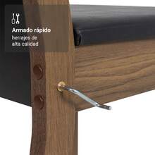 Juego Comedor Con Mesa Rectangular Madesa Talita Y 4 Sillas Color Marrón/Negro - Marrón - Ver 6