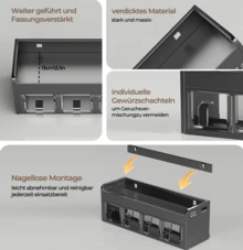 Spice Rack - Black - View 6