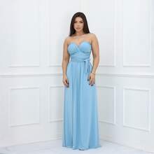 Women Dresses - Baby Blue - View 1