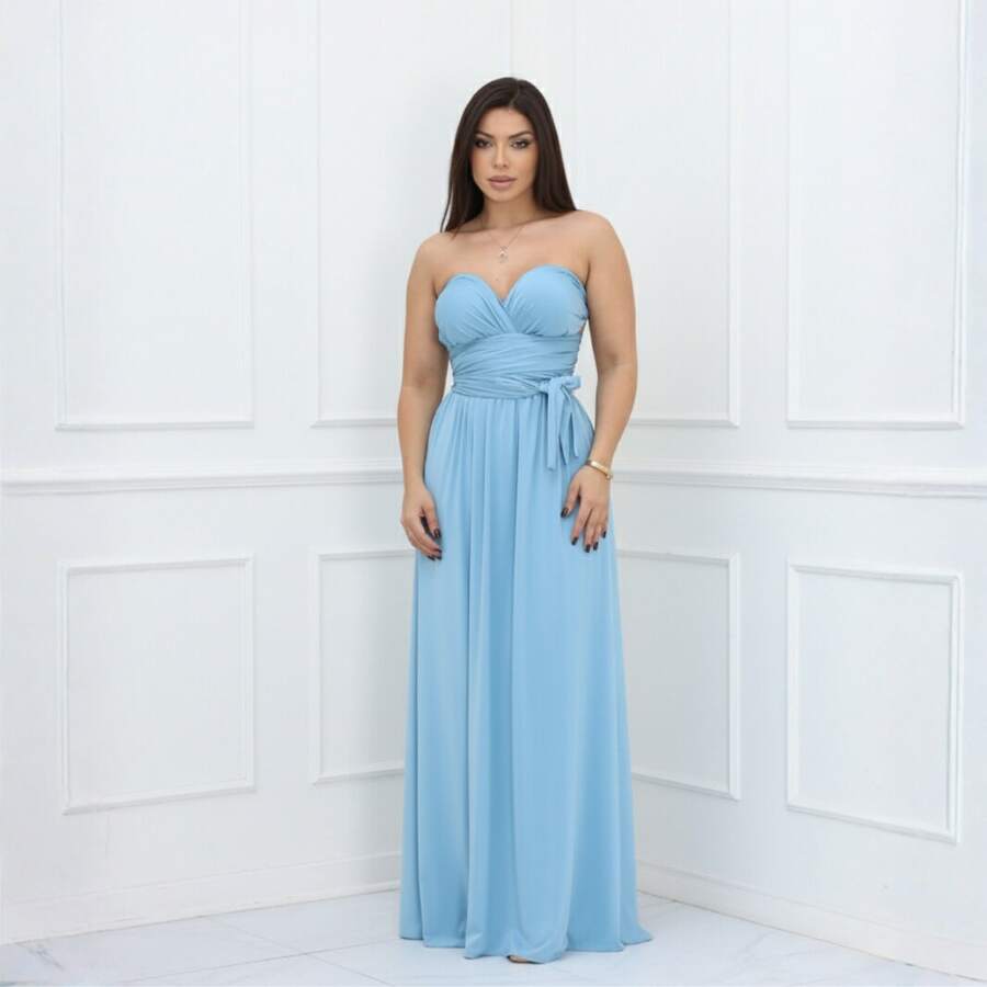 Women Dresses - Baby Blue - View 1