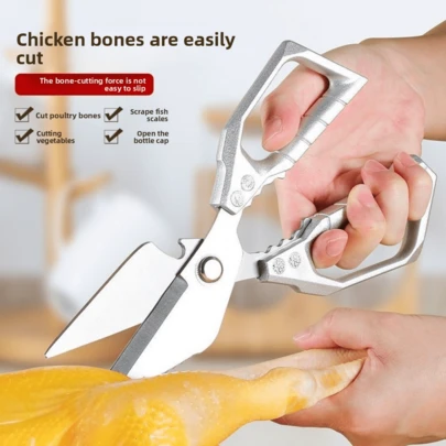 SK5 Household Kitchen Scissors, Stainless Steel Multi-Purpose Scissors, Extra Strong Poultry Shears
