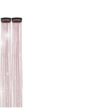 6pcs Shiny Hair Clips, 23.6 Inch Sequin Hair Extensions Clips, Heat Resistant Glitter Hair Accessories, For Women (Red) - Red - View 14