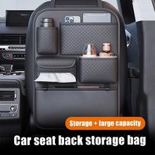 1/2pcs Universal Car Backseat Organizer, Waterproof Kick Mats, Storage Pockets, Road Trip Car Accessories - A - Xem 2