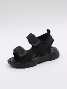 1 Pair Casual Comfortable Solid Color Summer Sandals - Black - View 4