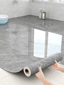 全新浴室防水地板贴纸 - 自粘防滑乙烯基瓷砖（30秒DIY升级！防霉防刮）15.7英寸 X 196.8英寸