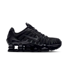 Nike W SHOX TL 女款跑步鞋 AR3566-002 - 黑/黑-鐵礦紅-亮橘 - 查看 5