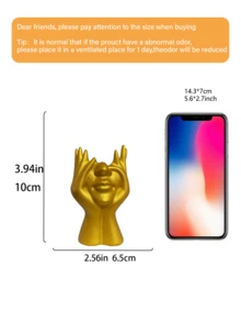 1 Piece Milky White Honey Jar Shaped Resin Makeup Brush Holder With Asymmetrical Relief On The Surface, Multifunctional Desk Decoration, Mini Ceramic Vase And Storage Box For Living Room, Bedroom And Office