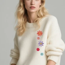 多色雏菊花 20PCS/40PC 不同规格 简约多用途小雏菊花热熔胶刺绣布贴，适用于背包、夹克、帽子 - 耐用缝线，新颖贴片，DIY 手工艺品。 - 彩色 - 查看 8