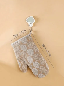 1pc/2pcs Heat Resistant Microwave Oven Gloves - Kitchen Baking Gloves For Cooking, Cute Prints Oven Mitts,Baking Gloves,Heat Resistant Glove, Country Style Thick Checked Microwave Oven Glove, Oven Mitts And Potholders, Home Decor,Grilling And Handling Hot Dishes, Men's And Women's Oven Gloves