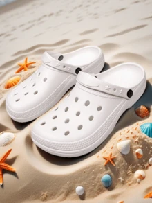 Men's New Design Breathable Soft Sole Non-Slip Hollow Slippers, Suitable For Home, Outdoor, Beach, Summer Sandals - White - View 11