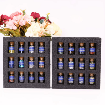 1 Set Crystal Gemstone Chips Bottle,Mini Crystals,Spell Jars,Real Crystals For Witchcraft Supplies,Crystal Chips For Spell Jars, Crystal Sets For Witchcraft Beginners,Room Decor