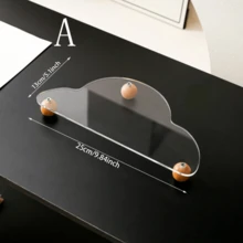 1 件创意云亚克力装饰托盘，极简主义，Ins 风格，不对称蜡烛和香水首饰架托盘，适用于家居装饰、珠宝、香水、香薰储存 - 無色 - 查看 16