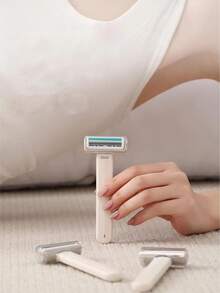 2pcs Women's Manual Hair Removal Razor, Underarm, Leg, Bikini Area Trimmer, Portable - Multicolor - View 9