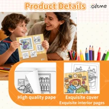 GDTME 可爱屁股主题珠光涂色书，7.87英寸，24页，睡前涂色助眠舒缓压力，ins风，派对、节日、圣诞节的优雅礼物 - Cute Butt - 查看 5