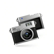 Cámara mini vintage HD 1080P Pro - Pantalla IPS de 0.96", Conexión OTG, Filtros de arte, Incluye tarjeta de memoria de 32GB, Diseño compacto y portátil, Excelente para vlogging y fotografía, Regalo de Navidad, Halloween, Acción de Gracias, Cumpleaños