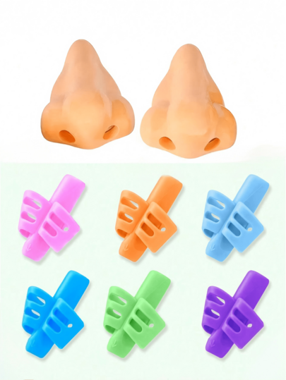 Apontador de lápis interessante, artigo de papelaria moderno e estiloso, apontador de lápis com formato inovador, design único e diferenciado, material escolar divertido e ótimo presente para professores, apoio para lápis infantil, suporte para caneta, porta-canetas, auxiliar de escrita para correção postural, adequado para crianças em idade pré-escolar, bebês e crianças com necessidades especiais (cor aleatória)