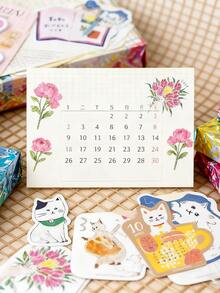 Cute Cat Scroll Calendar: Let The Playful Cat Accompany You To Turn Every Day Of 2025 Into A Healing Little Theater - Multicolor - View 10