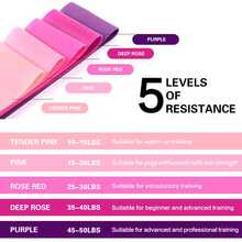 5pcs/Set Resistance Bands Great For Flexibility & Mobility, Suitable For Yoga, Pilates, Also For Resistance Training In Gymnastics And Dance,Pesas Gimnasio,Gym - Resistance Bands - View 3