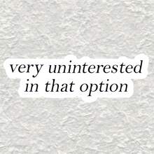 Very Uninteresed In That Option Sticker - Waterproof Vinyl Scratch-Resistant Durable Decal With Cartoon Cat & Flames Design, Matte Finish Asymmetrical Shape Self-Adhesive For Cars, Motorcycles, Laptops, Toolboxes, Guitars, Scooters, Vehicle Decoration, Gadget Decor, Playful Text Decor Scrapbook Supplies Scrapbook Stationery Stickers