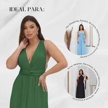 Women Dresses - Màu xanh lá cây đậm - Xem 5