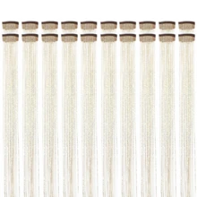 Bộ 6 kẹp tóc lấp lánh, dài 23,6 inch, phụ kiện tóc đính kim sa, chịu nhiệt, dành cho nữ (Màu vàng) - Vàng - Xem 14