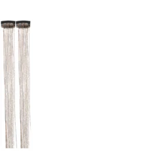 6个闪亮发夹，23.6英寸亮片接发夹套装，耐热闪亮仙女发饰，女士适用（棕色） - 咖啡棕 - 查看 14