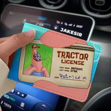SPONGEBOB Spongebob SquarePants Driver's License Protective Case, Two-In-One Vehicle Registration Certificate, Motor Vehicle Driver's License Book Leather Case,Multi-Card Slot Card Holder, Document Bag