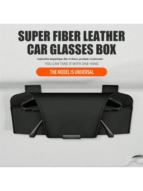 Brillenetui Sonnenschutz Aufbewahrung Magnetische Saugbrille Autozubehör Tragbare Brillenaufbewahrung Clip
