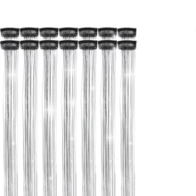 6pcs Shiny Hair Clips, 23.6 Inch Sequin Hair Clips, Heat Resistant Shiny Fairy Hair Accessories, Suitable For Women (Black)