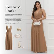 Women Dresses - 卡其色 - 查看 7