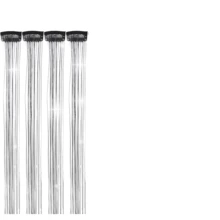 6pcs Shiny Hair Clips, 23.6 Inch Sequin Hair Clips, Heat Resistant Shiny Fairy Hair Accessories, Suitable For Women (Black)